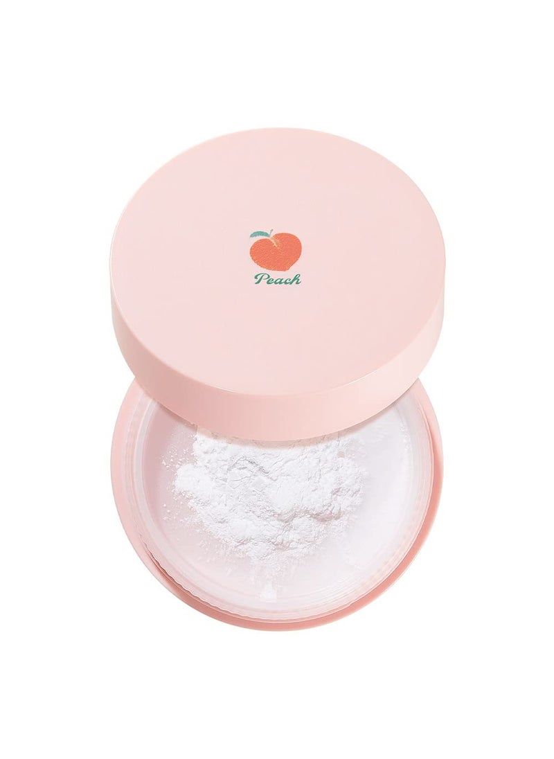 SKINFOOD Peach Cotton Multi Finish Powder 15g - Peach Extract & Calamin Powder Contained Sebum Control Silky Powder for Oily Skin, Sweet Peach Scent with Baby Skin