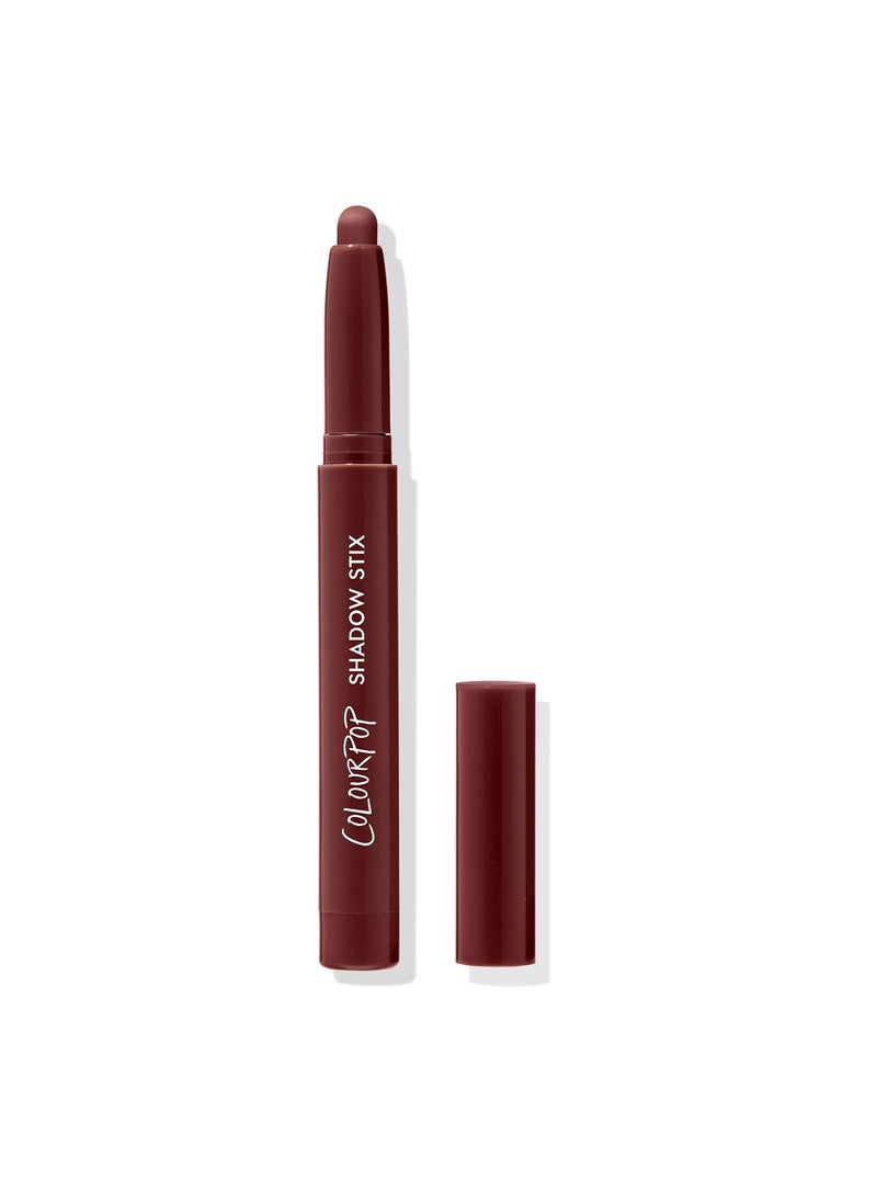 ColourPop Shadow Stix - Cream Eyeshadow Stick with Long-Lasting Color - Multi-Use Cream Makeup with a Built-In Sharpener & Precise Tip for Easy Application - Plum Tart (0.05 oz)