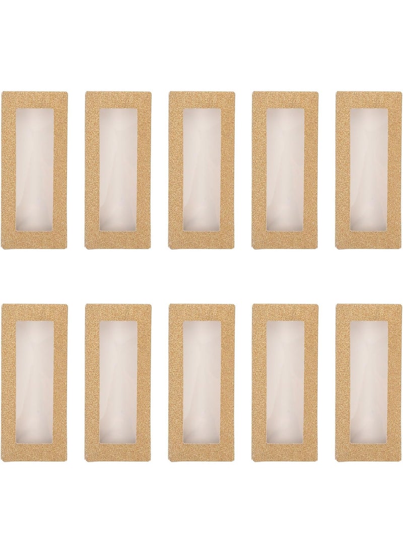 FRCOLOR 24pcs Eyelash Storage Box False Eyelash Packaging Case Make up Organiser Case Lash Packaging Holographic Lash Boxes False Eyelashes Storage Container, 4.33x2.12x0.55inch