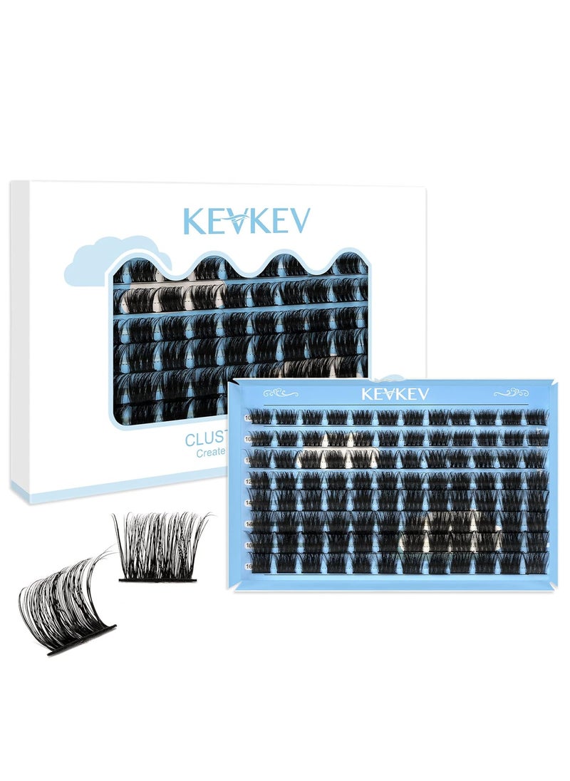 Lash Clusters 96 Pcs Cluster Lashes Eyelash Clusters DIY Cluster Eyelash Extensions Individual Lashes Soft and Comfortable (Sandstorm,D-10-16mix)