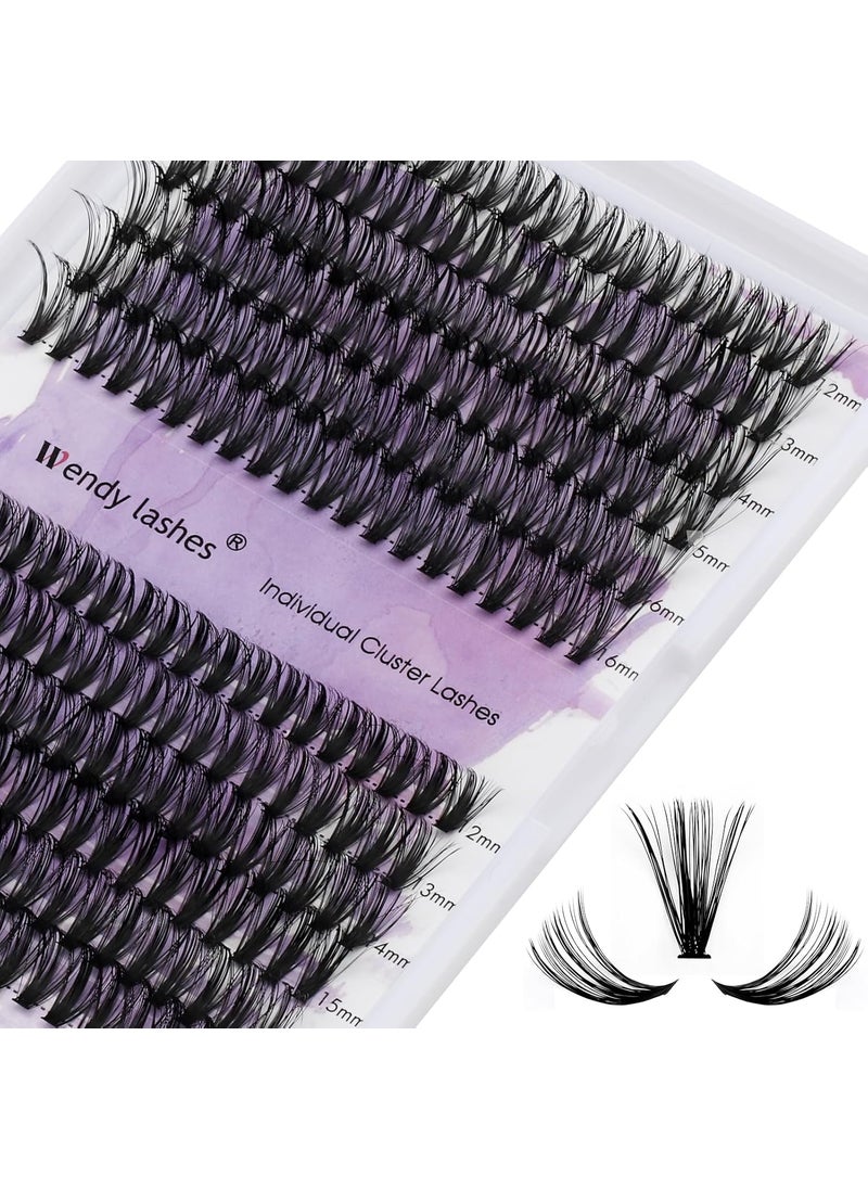 40/50D Cluster Lashes Individual Lash Clusters 12-16mm Mixed Length C/D Curl Eyelash Light DIY Lash Clusters Thin Band Eyelash Soft Lashes that Look Like Eyelash Extensions(40/50D-D,12-16mm Mixed)
