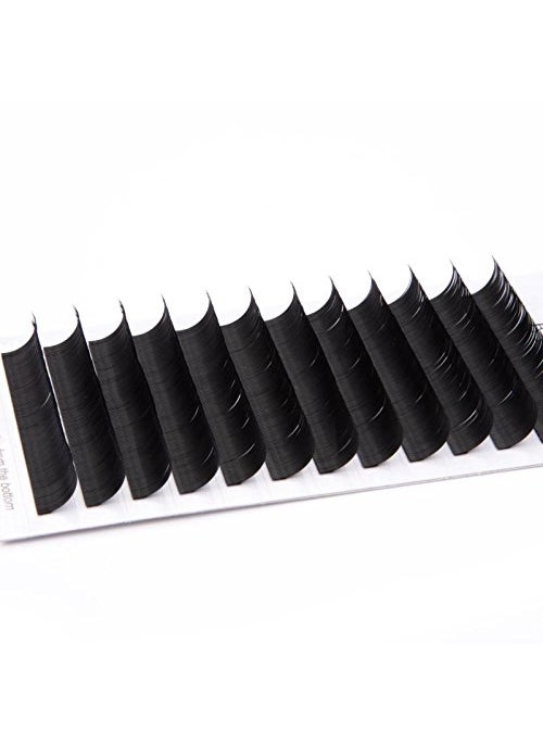 Eyelash Extensions 0.15 D Curl Natural Faux Mink Eyelash Extensions Individual Lashes Extension 15mm Tray Salon Use by EYEMEI