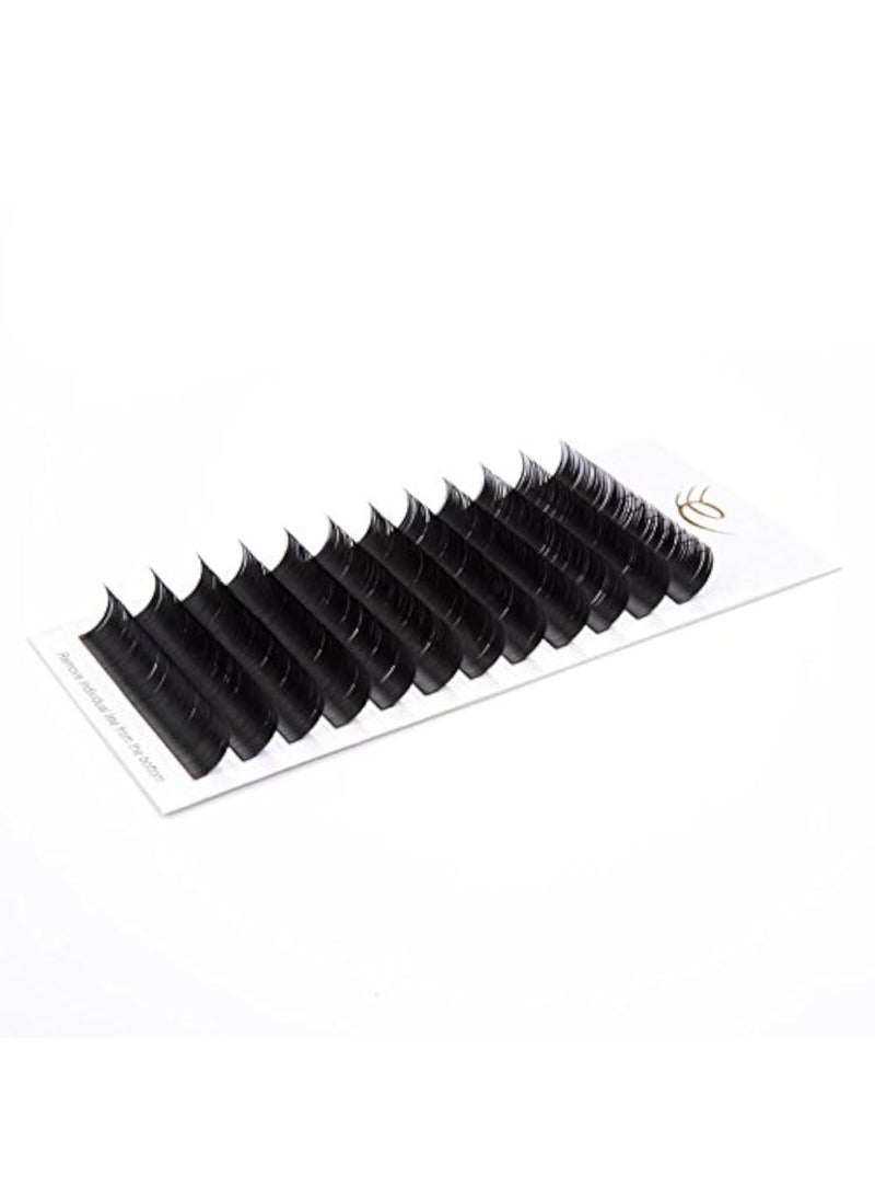 Eyelash Extensions 0.18 C Curl Natural Faux Mink Eyelash Extensions Individual Lashes Extension 11mm Tray Salon Use by EYEMEI