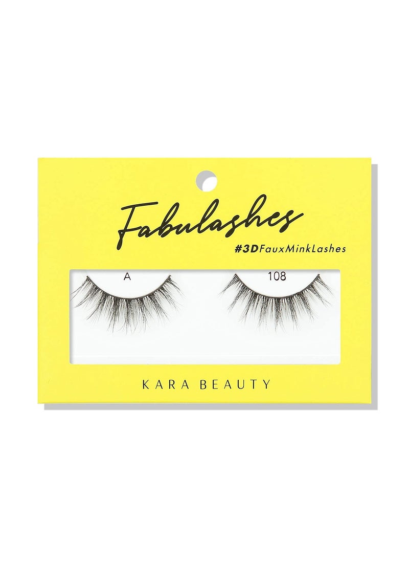 KARA BEAUTY FABULASHES 3D Faux Mink False Eyelashes - Style A108