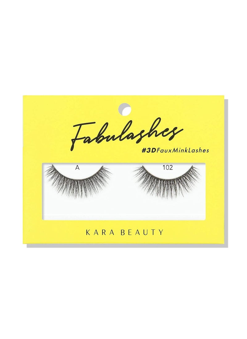 KARA BEAUTY FABULASHES 3D Faux Mink False Eyelashes - Style A102