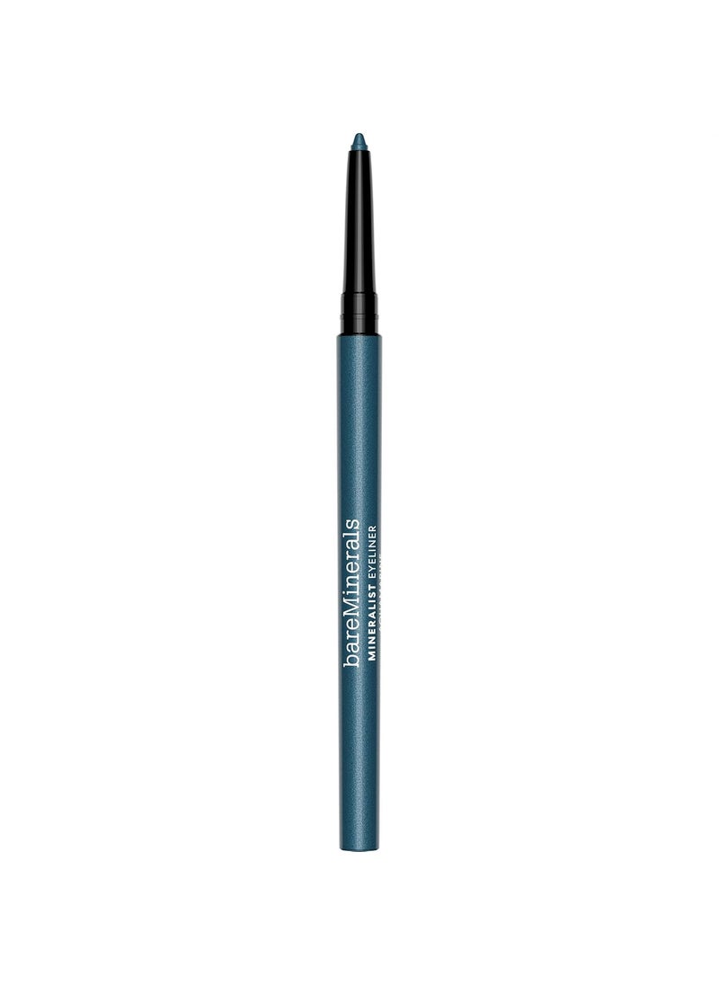 bareMinerals Mineralist Lasting Eyeliner, Mineral-Based Waterproof Eyeliner, Long-Lasting Blendable Color, Safe for Waterline, Retractable, Vegan