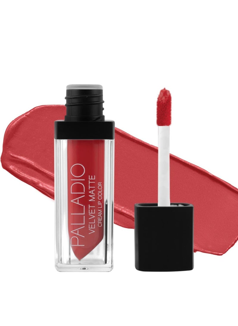 Palladio Velvet Matte Cream Lip Color, Jacquard