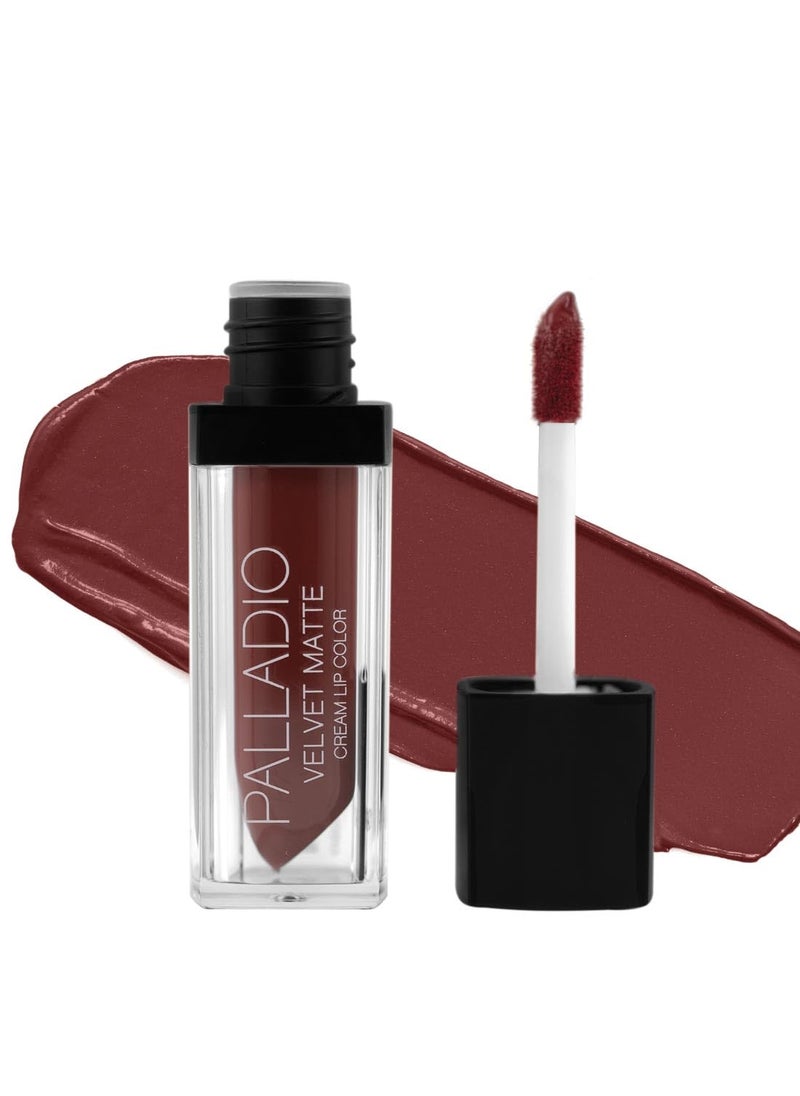 Palladio Velvet Matte Cream Lip Color, Suede