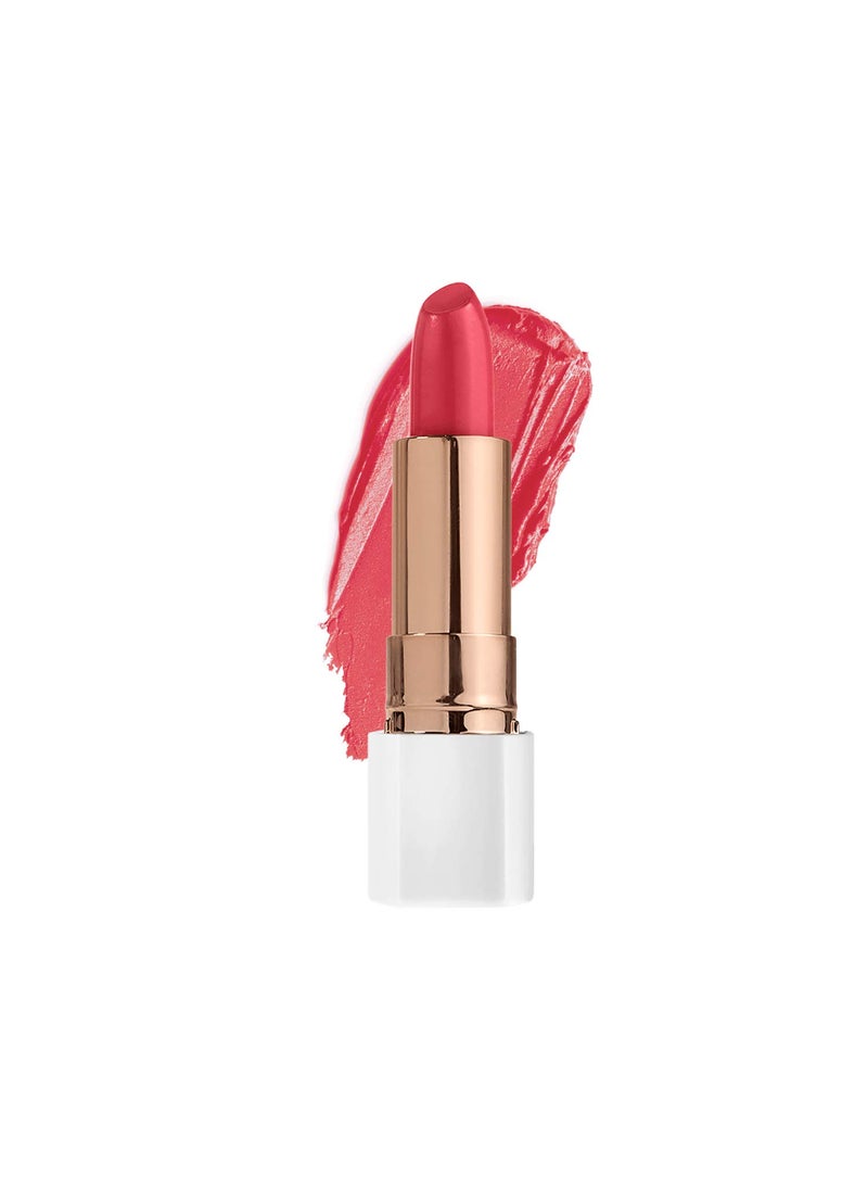 Flower beauty Petal Pout Lipstick Cruelty Free Nourishing Highly Pigmented Lip Color with Antioxidants, Hibis-Kiss- Matte, 0.11 Oz