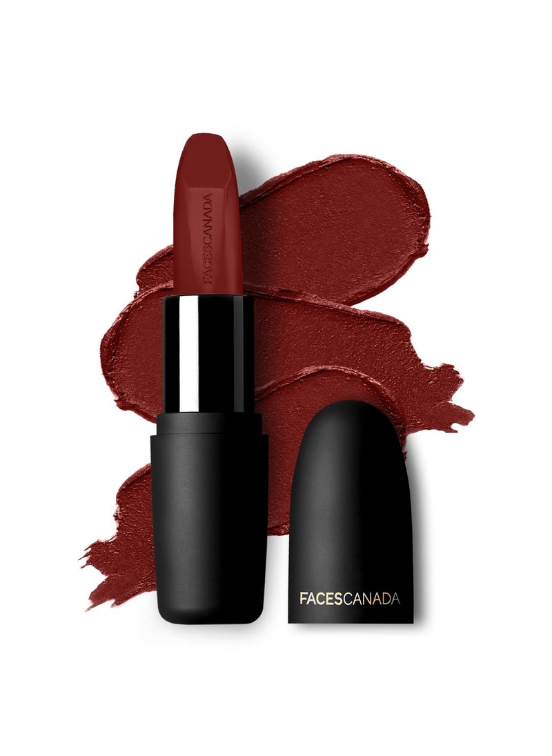 Weightless Matte Lipstick - Maroon Love 06 | Lightweight Lip Color | Smooth One Stroke Glide | Moisturizes & Hydrates Lips | 0.16 Oz/4.5g