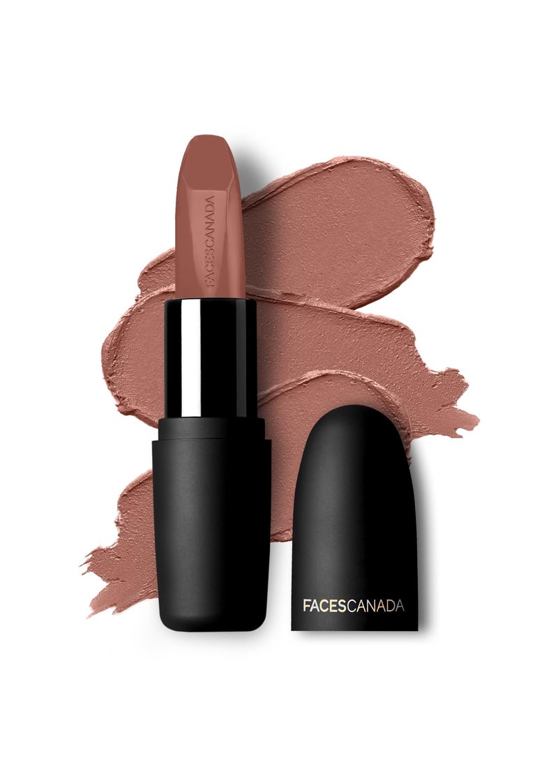 Weightless Matte Lipstick - Buff Nude 05 | Lightweight Lip Color | Smooth One Stroke Glide | Moisturizes & Hydrates Lips | 0.16 Oz/4.5g