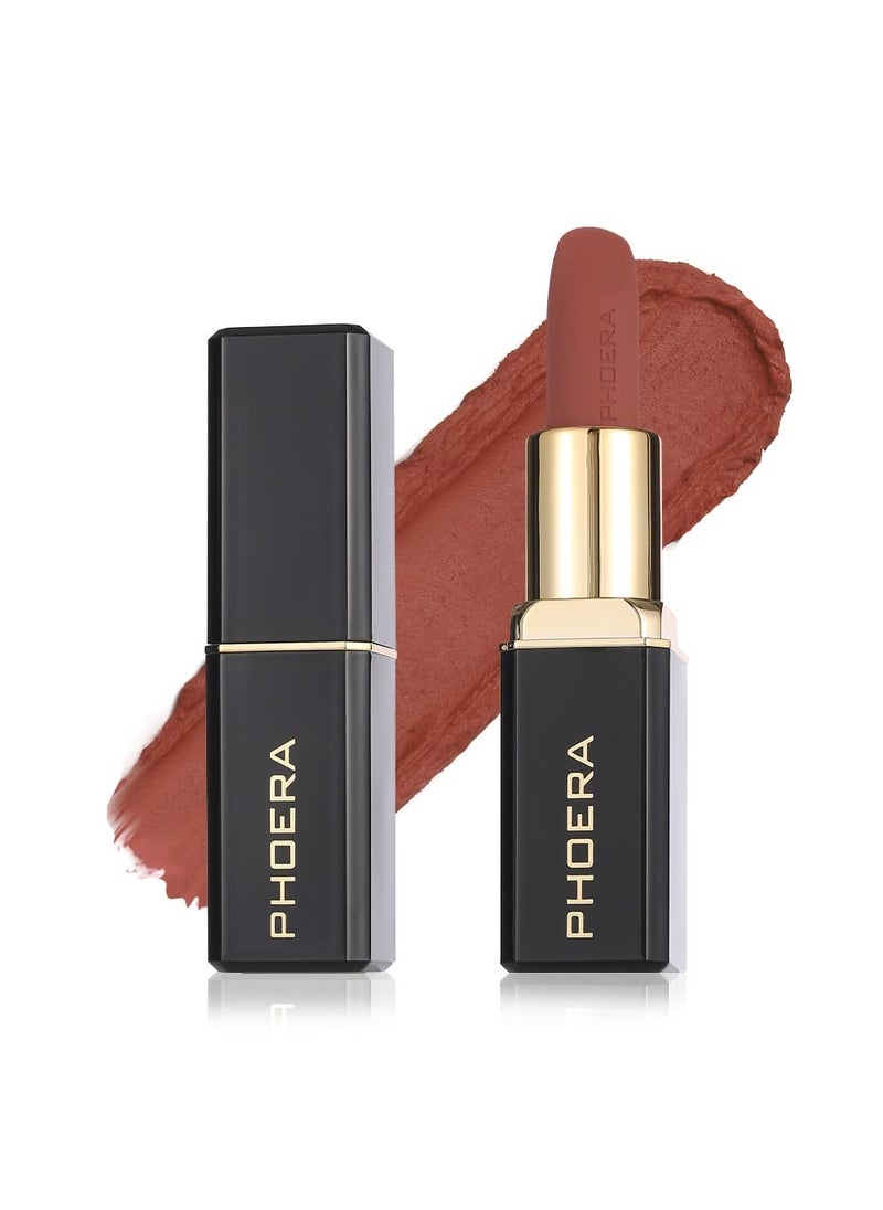 Phoera Non Transfer Lipstick Waterproof, smudge-proof and mask-proof feeling weightless Pigmented Formula Long-Lasting Lipstick That Are Mask, Water and Sweat Proof. (04 Tacey)