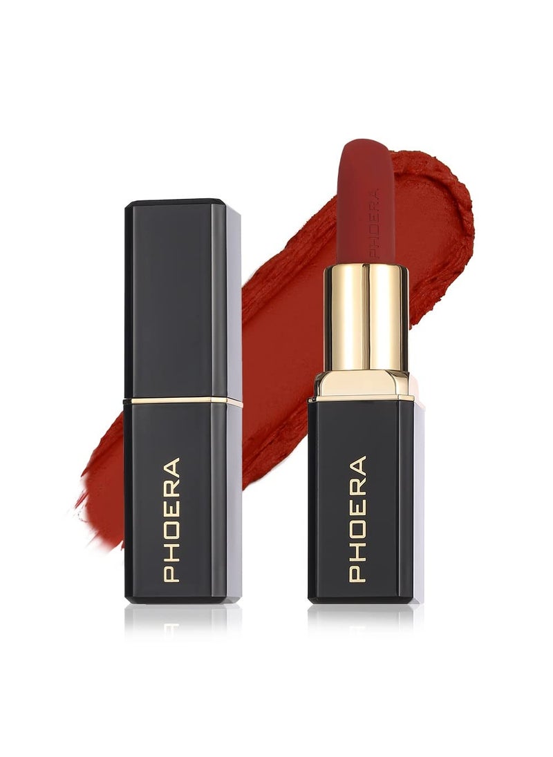 Phoera Non Transfer Lipstick Waterproof, smudge-proof and mask-proof feeling weightless Pigmented Formula Long-Lasting Lipstick That Are Mask, Water and Sweat Proof. (05 Mona)