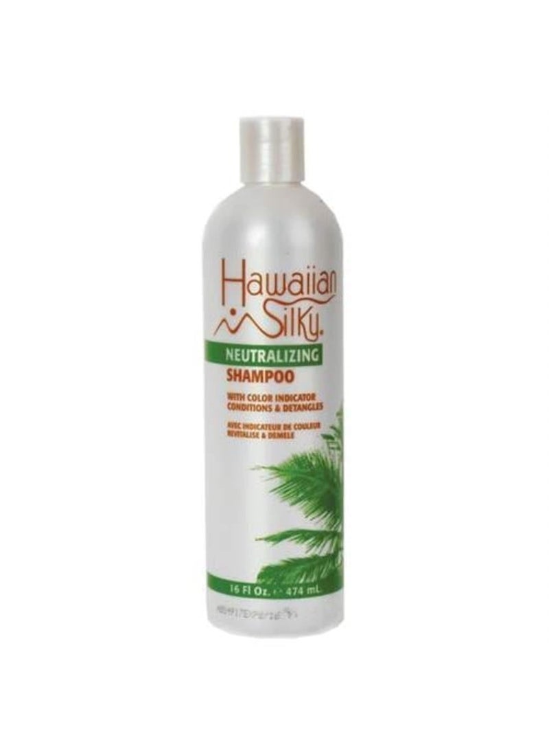 Hawaiian Silky no lye neutralizing shampoo, White, 16 Fl Ounce