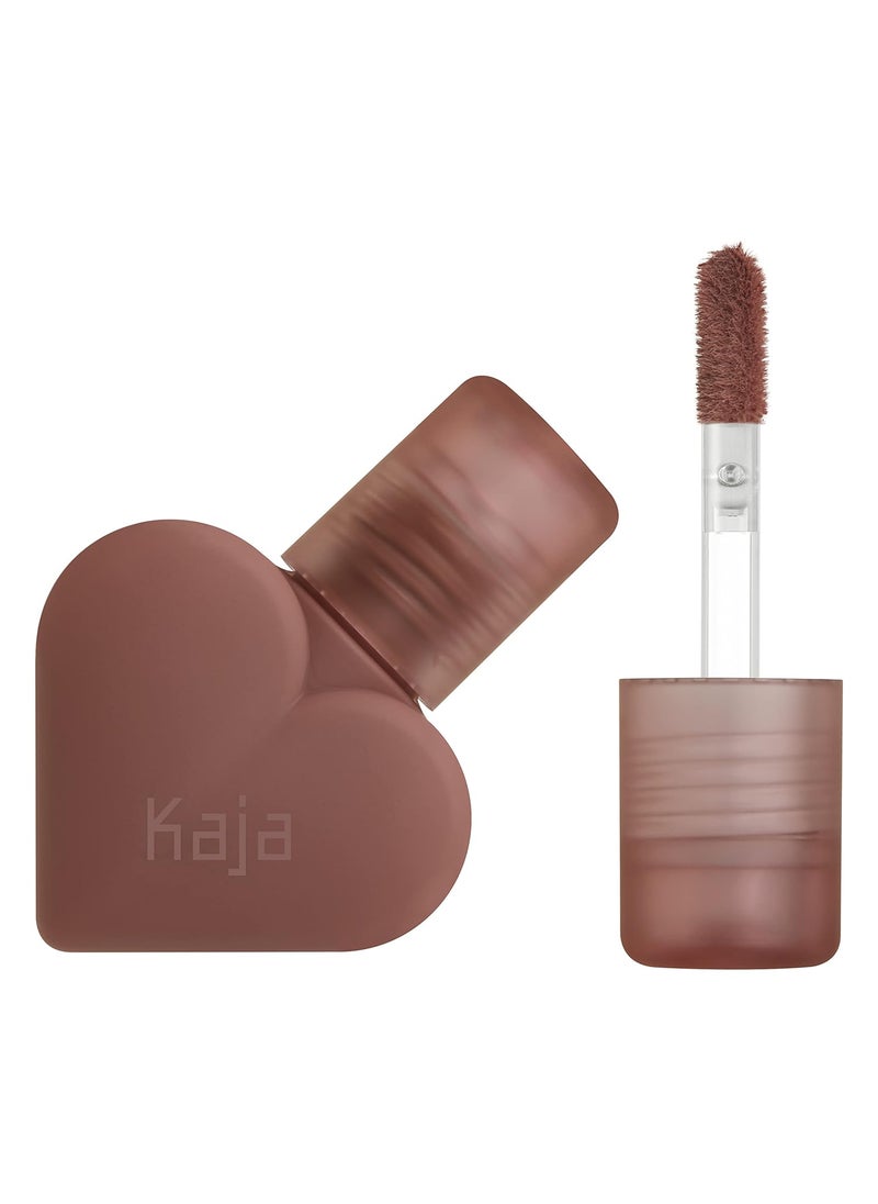 Kaja Lip Mousse - Love Swipe 03 Everygirl | with Raspberry Seed Oil and Vitamin E, Buildable, Blendable, Moisturizing, Velvet Finish, Weightless Texture, Deep Shades, 0.22 Oz
