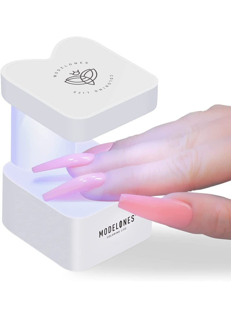 modelones Mini UV Light for Nails, UV Nail Lamp, Nail Light for Gel Nails with 2 Timers for Fast Nail Extension, LED Nail Lamp, Portable USB Nail Dryer for Travel