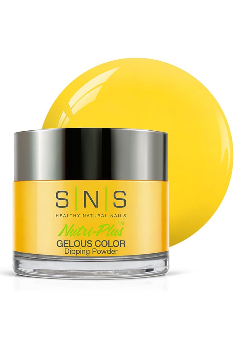 SNS Nail Dip Powder, Gelous Color Dipping Powder - Butterscotch (Yellow/Gold, Cream) - Long-Lasting Dip Nail Color Lasts 14 Days - Low-Odor & No UV Lamp Required - 1.5oz