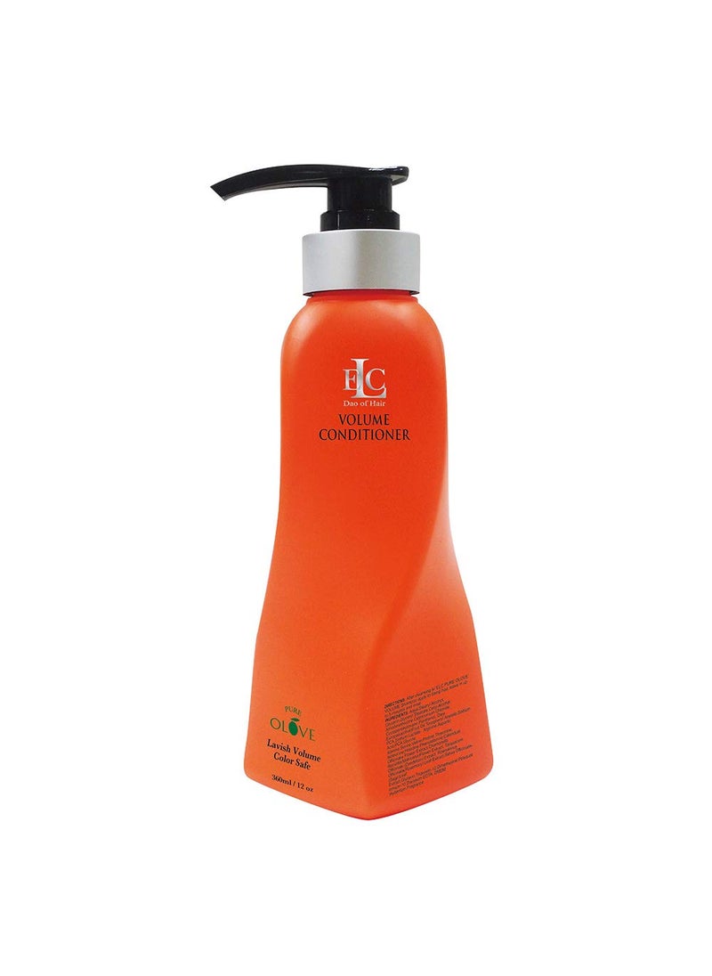 ELC Pure Olove Volume Conditioner 12 oz Color Protecting Thickening Bodybuilding Volumizing Nourishing Repairing Light Weight daily conditioner for Fine Limp Thin Hair
