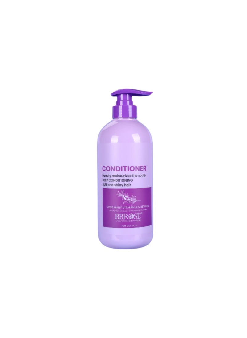 Rosemary Conditioner – Deeply Moisturizing Scalp Treatment for Luxuriously Soft & Shiny Hair, Infused with Vitamin A & Retinol for Enhanced Nourishment and Repair