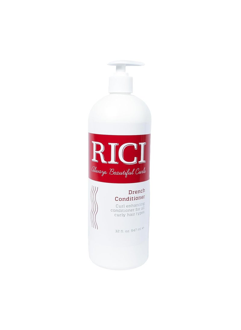 Rici Conditioner for Curly Hair | Scientifically Formulated for Natural Looking Curly Hair | Made in the USA (32 oz)
