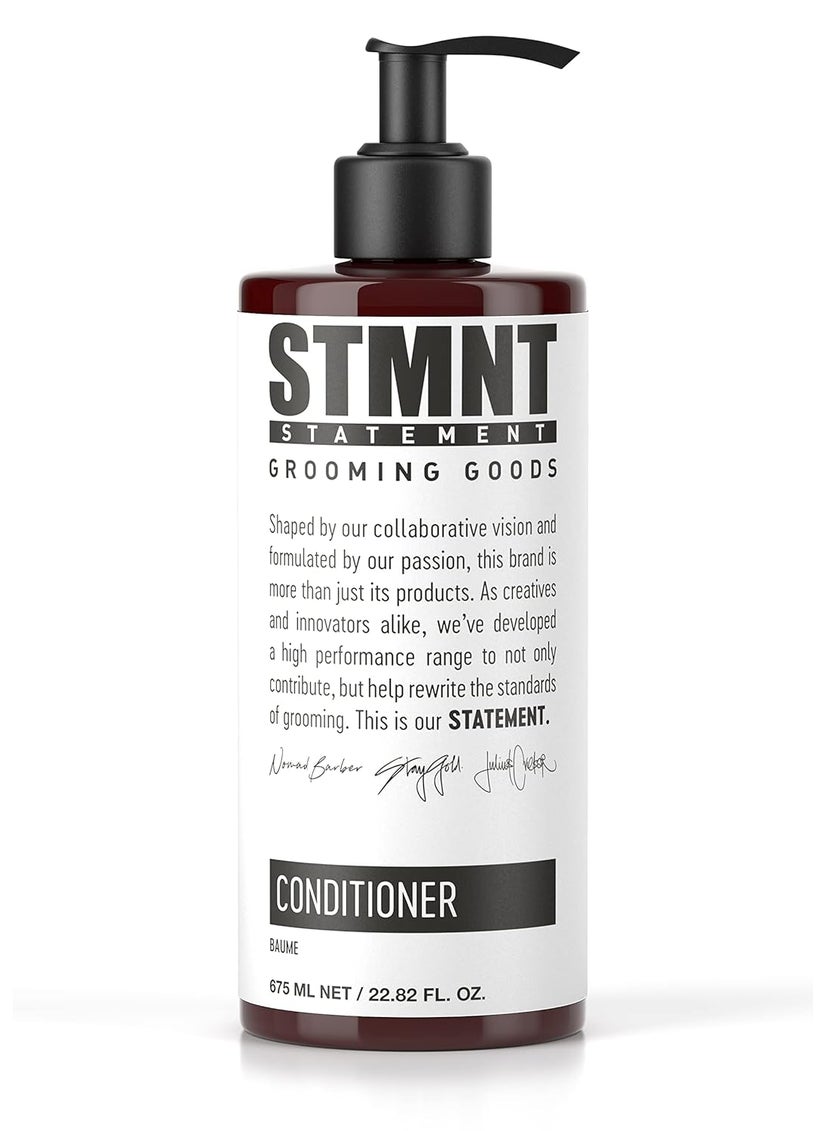 STMNT Grooming Goods Conditioner | Softens Hair | Restores Shine | Moisturizing Formula w/Activated Charcoal & Menthol | All Hair Types