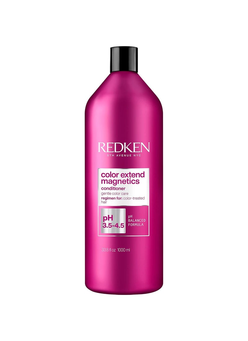 Redken Extend Magnetics Conditioner | For Color Treated Hair | Protects Color & Adds Shine | With Amino Acid | Sulfate Free | 33.8 Fl Oz