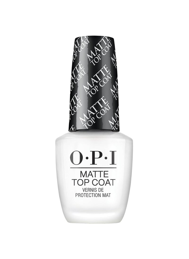 OPI Matte Top Coat | Nail Polish Matte Top Coat | Prevents Chipping, Protects Nails, Matte Finish