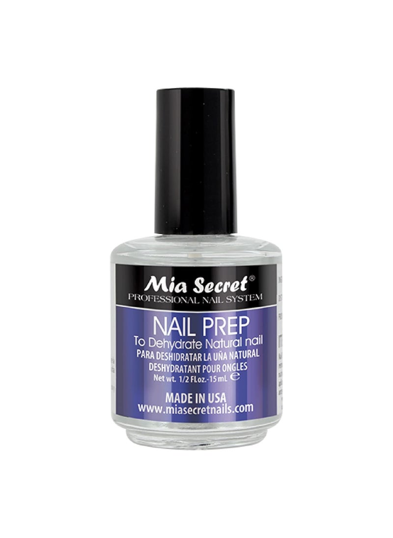 Mia Secret Professional Acid Free Natural Nail Prep Dehydrator, 15ml - Enhanced Bonding Dehydrator for Acrylic Powder and Gel Nail Polish