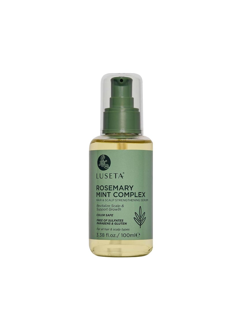 Luseta Rosemary Oil for Hair Growth - Strengthening and Moisturizing Formula for Thinning, Damaged Hair and Split Ends - Color Safe (3.38oz)