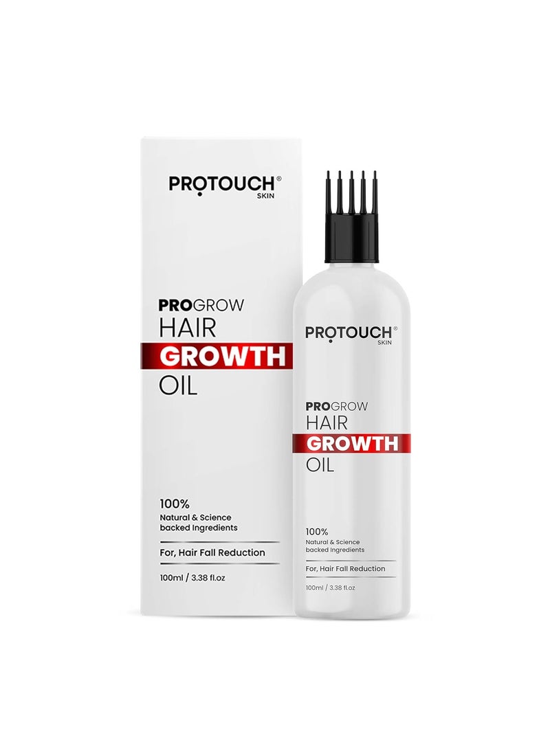 PROGROW Hair Oil For Men And Women | Reduces Hair Fall & Dandruff | Promotes thicker, fuller locks and healthy hair | 100 Ml (Pack of 1)