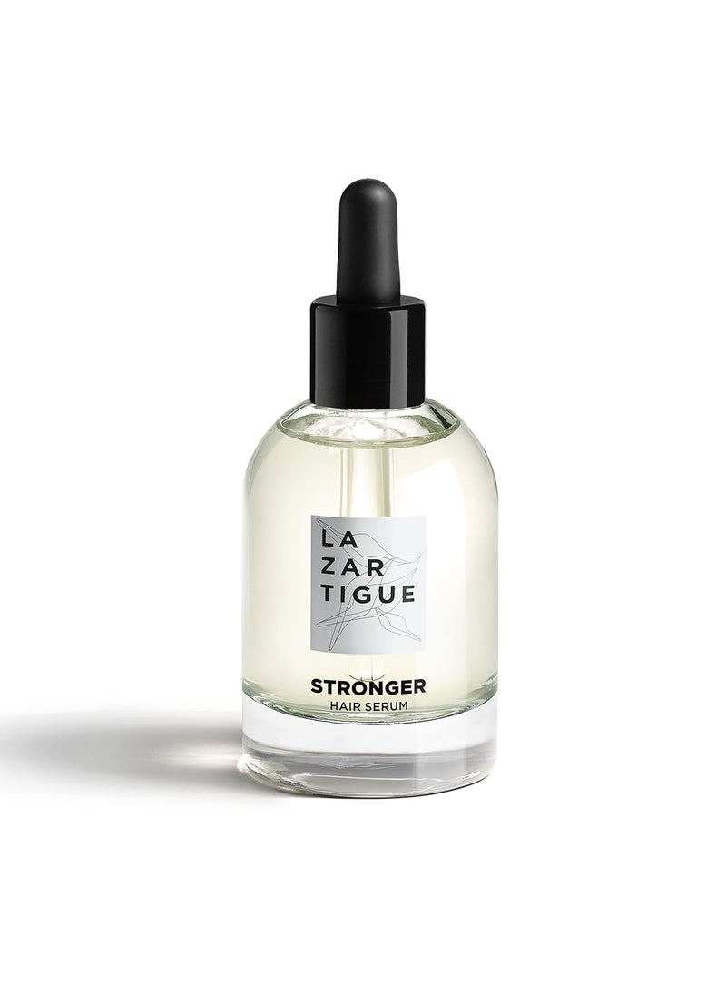Lazartigue Stronger Hair Serum, Volumizing, Thickening Scalp Treatment to Strengthen Weak or Thin Hair, Non-Greasy, Quick-Drying, Intense Hydrating Formula, Vegan, Sulfate/Silicone Free - 1.7 Oz