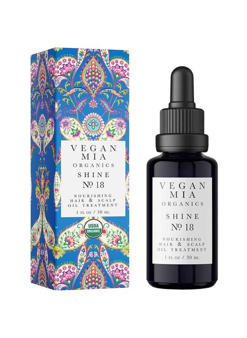 USDA Organic Rosemary Oil for Hair Growth with Castor Oil & More - Scalp Oil Treatment & Intense Nourishment to Get Healthier, Thicker & Shiny Hair Naturally, 1 fl oz Bottle