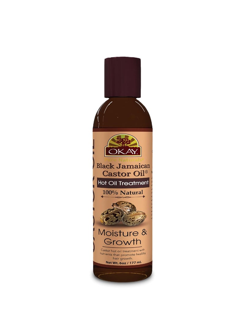 OKAY HOT OIL TREATMENT BLACK JAMAICAN CASTOR OIL 6oz / 117ml