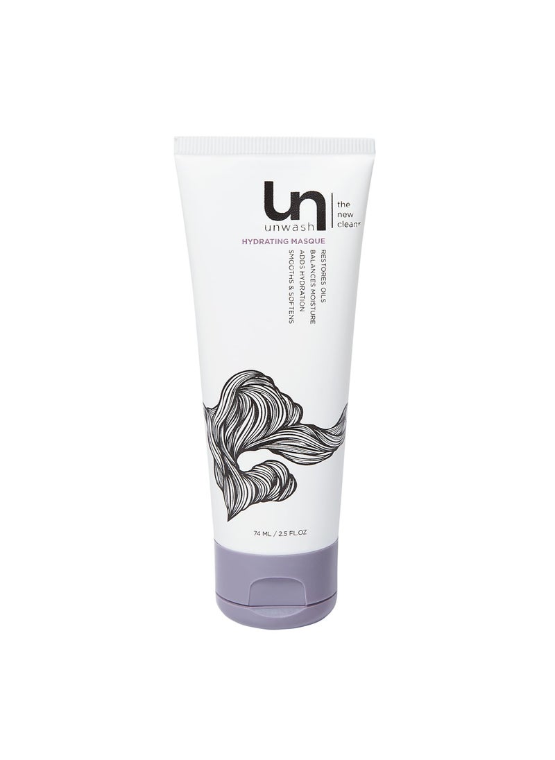 Unwash Hydrating Hair Masque - Deep Conditioning & Restorative Hair Treatment for Damaged, Dry & Colored Hair, Sulfate & Paraben Free, Made w/Argan and Coconut Oils, 2.5 fl oz