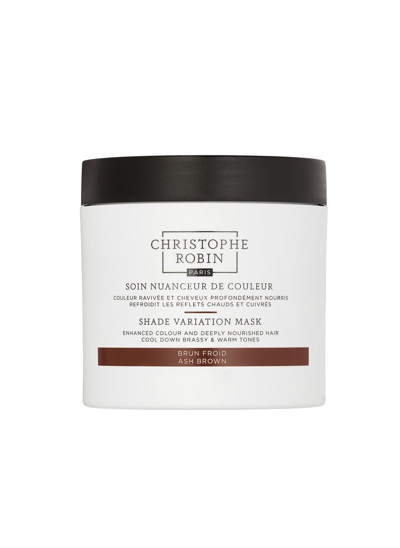 Christophe Robin Shade Variation Mask - Nourishing and Color-Enhancing - Ash Brown 250ml