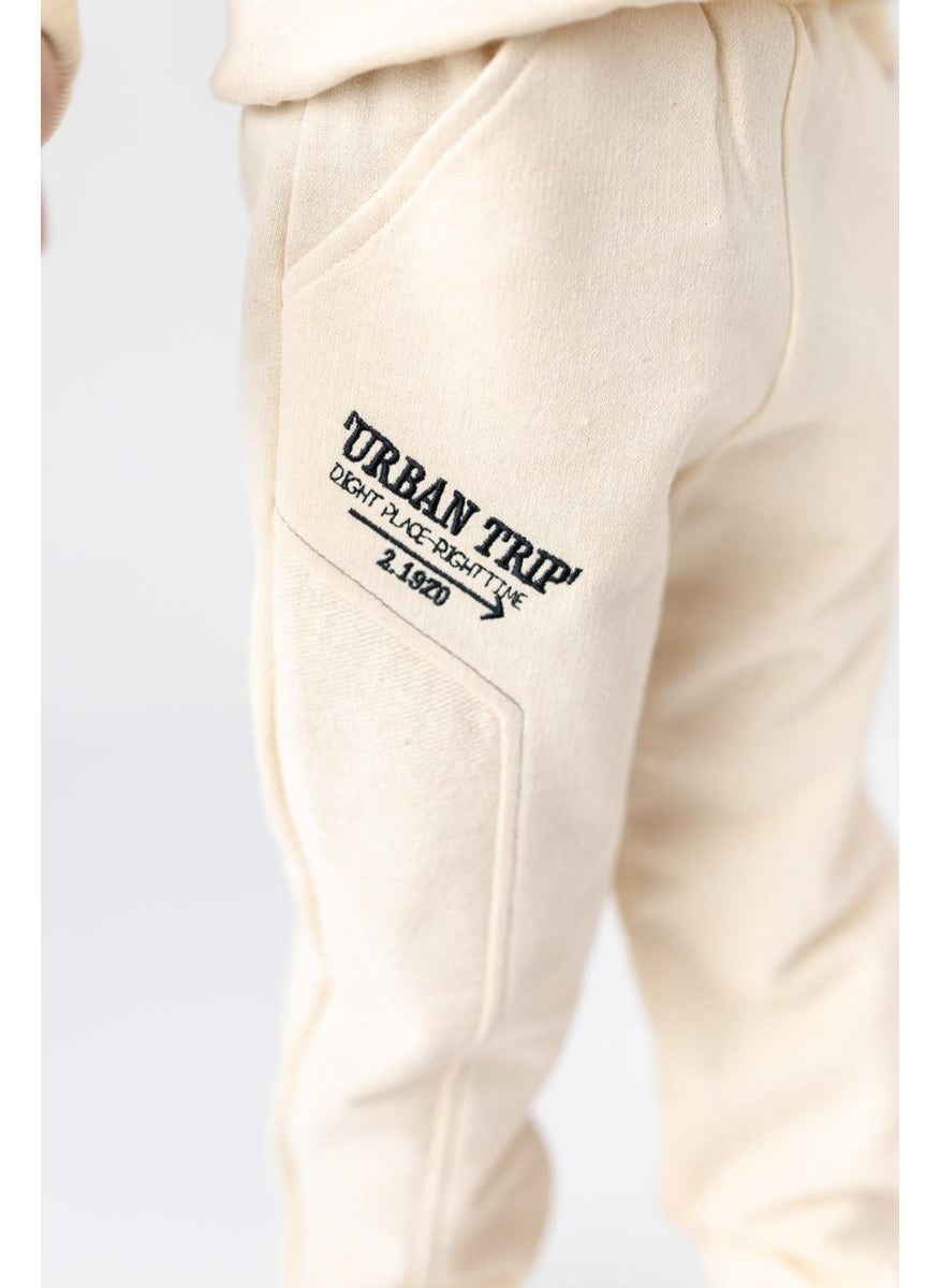 Boy's Embroidered Detailed Tracksuit