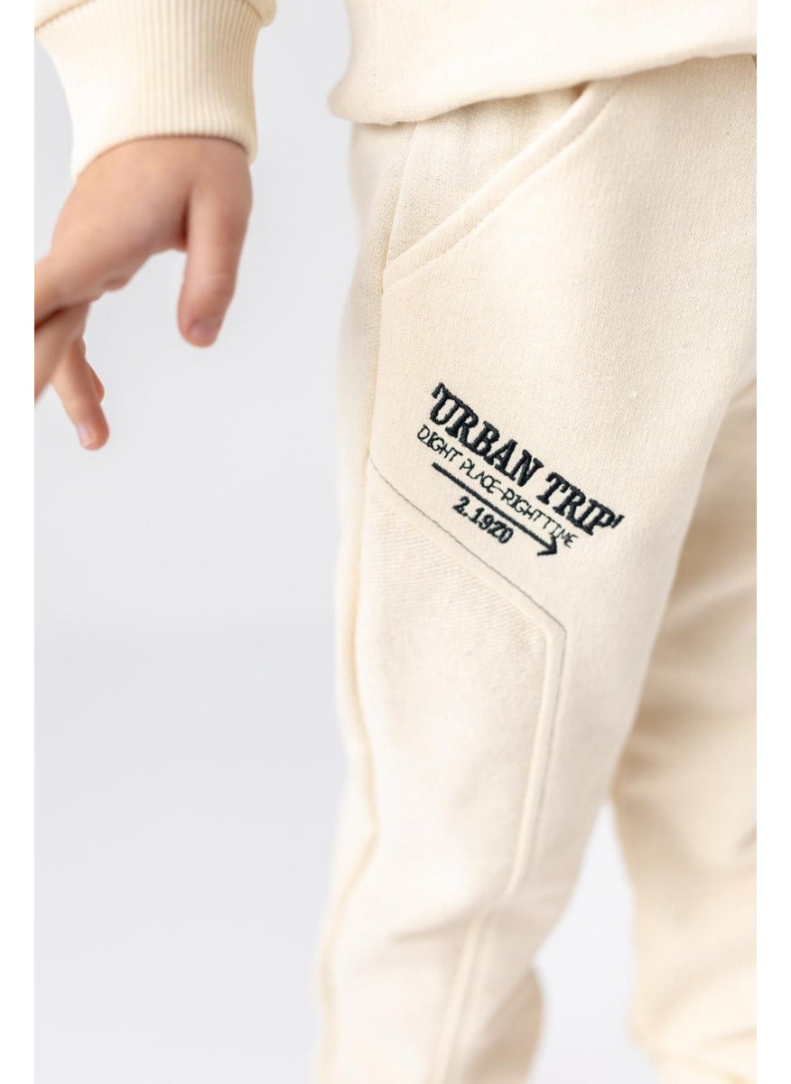 Boy's Embroidered Detailed Tracksuit