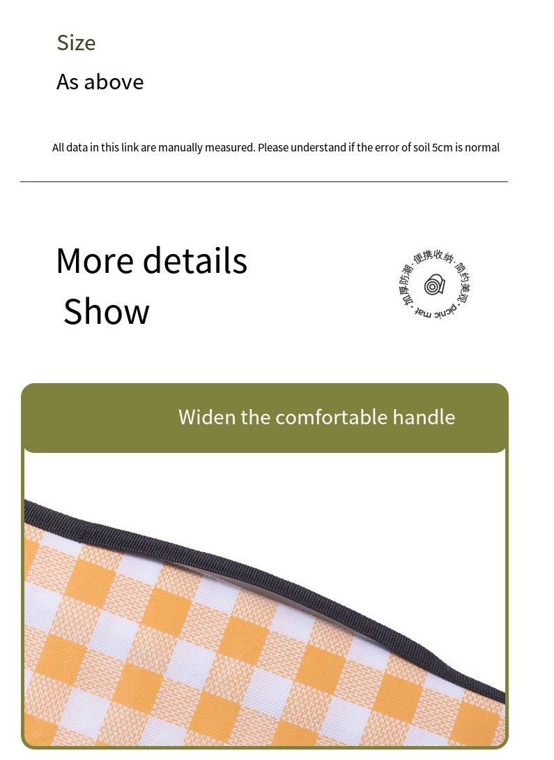 Ramadan Picnic mats, moisture-proof thickened outdoor products, portable waterproof picnic tent mats, camping mats Size 200x200 Suitable for 6-8 people