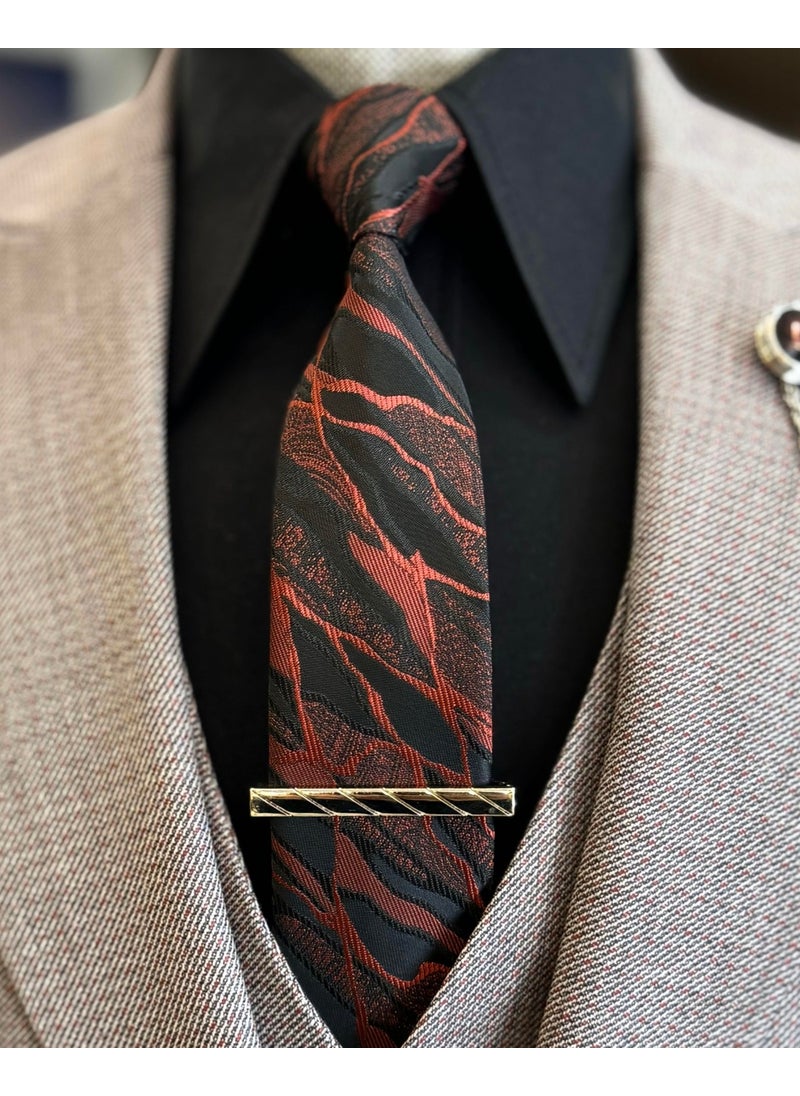 Tailor Adem Altun Italian Style Jacket Vest Trousers Suit Claret Red T12561