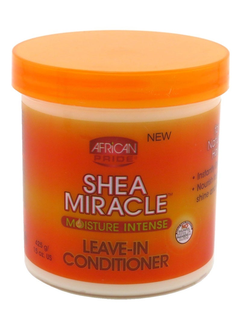 African Pride Shea Miracle Moisture Intense Leave-In Conditioner 15 Ounce (443ml) (3 Pack)