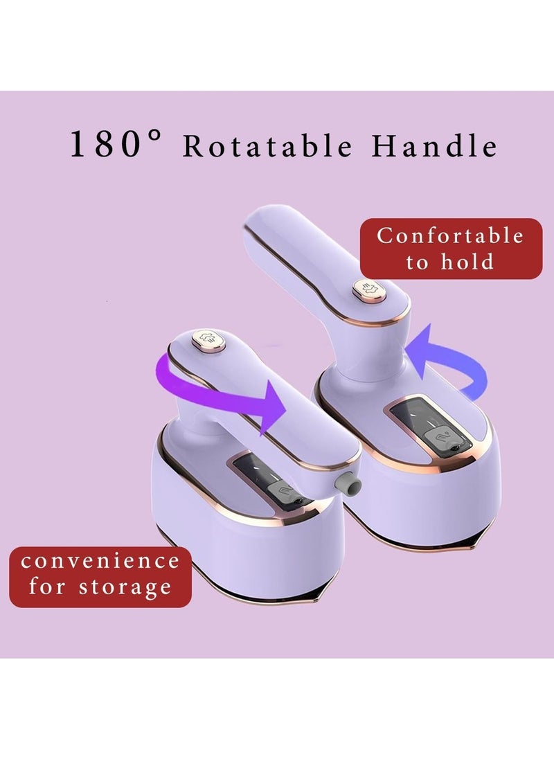 Travel Steamer Iron for Clothes Mini, Handheld Hize Portable Fabric Clothing Steamers Small Hand Garment Electric Steam Ironing Machine for Dress Shirt Travel College Dorm Essentials Travel Gifts