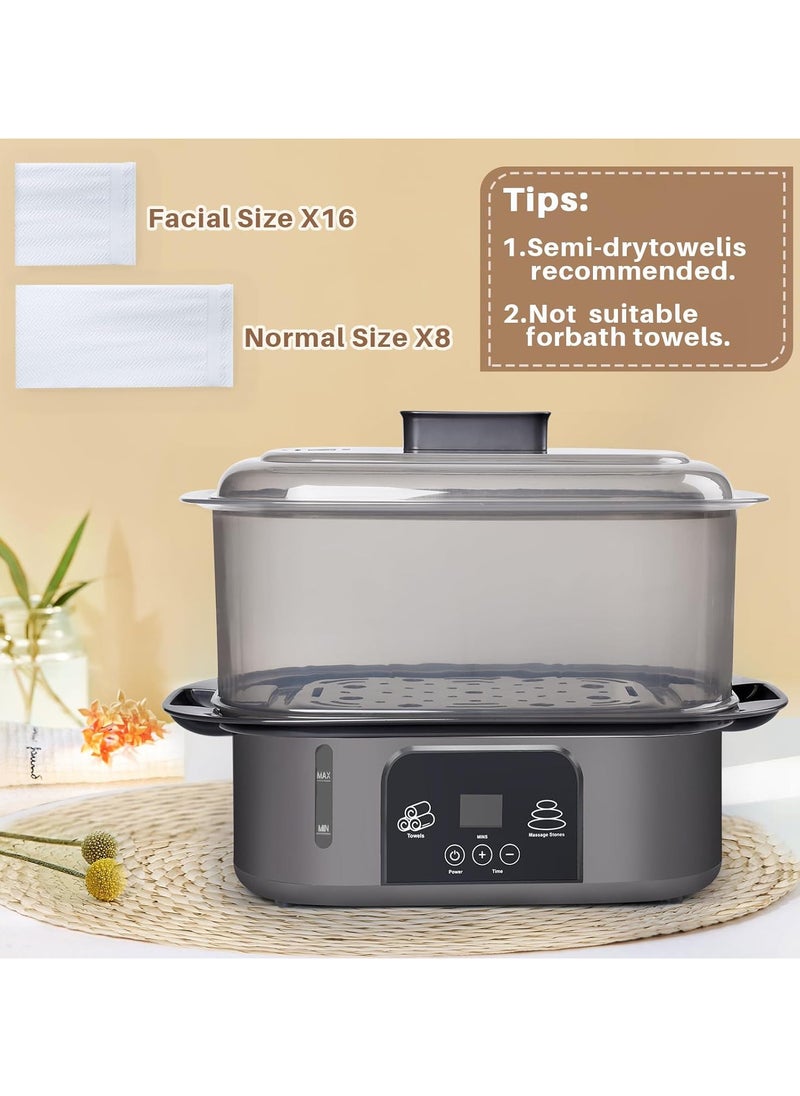 Towel Warmer, Towel Heater for Facials, 8L Hot Towel Warmer Steamer Towel Heater with Fast Heating for Quick Use is Massage, Spa and Home