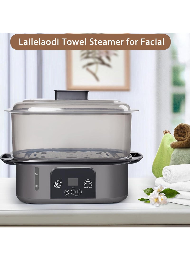Towel Warmer, Towel Heater for Facials, 8L Hot Towel Warmer Steamer Towel Heater with Fast Heating for Quick Use is Massage, Spa and Home
