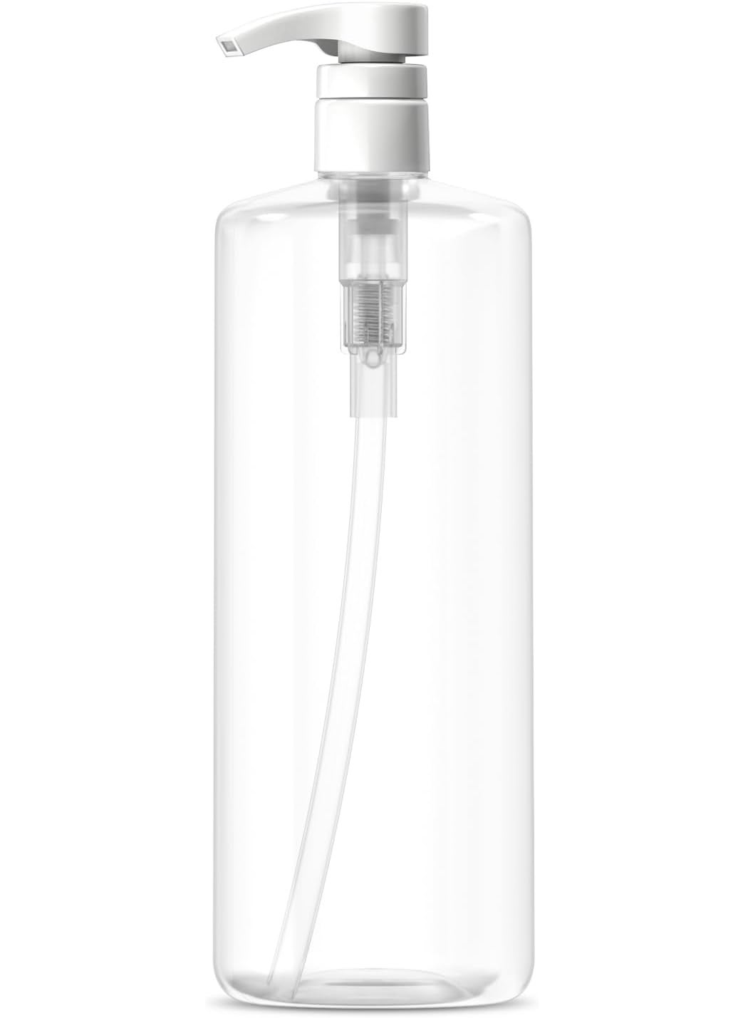 Bar5F Pump Bottle 32-Ounce 1-Liter Empty for Shampoo Conditioner Body Wash Lotion BPA-Free Crystal-Clear