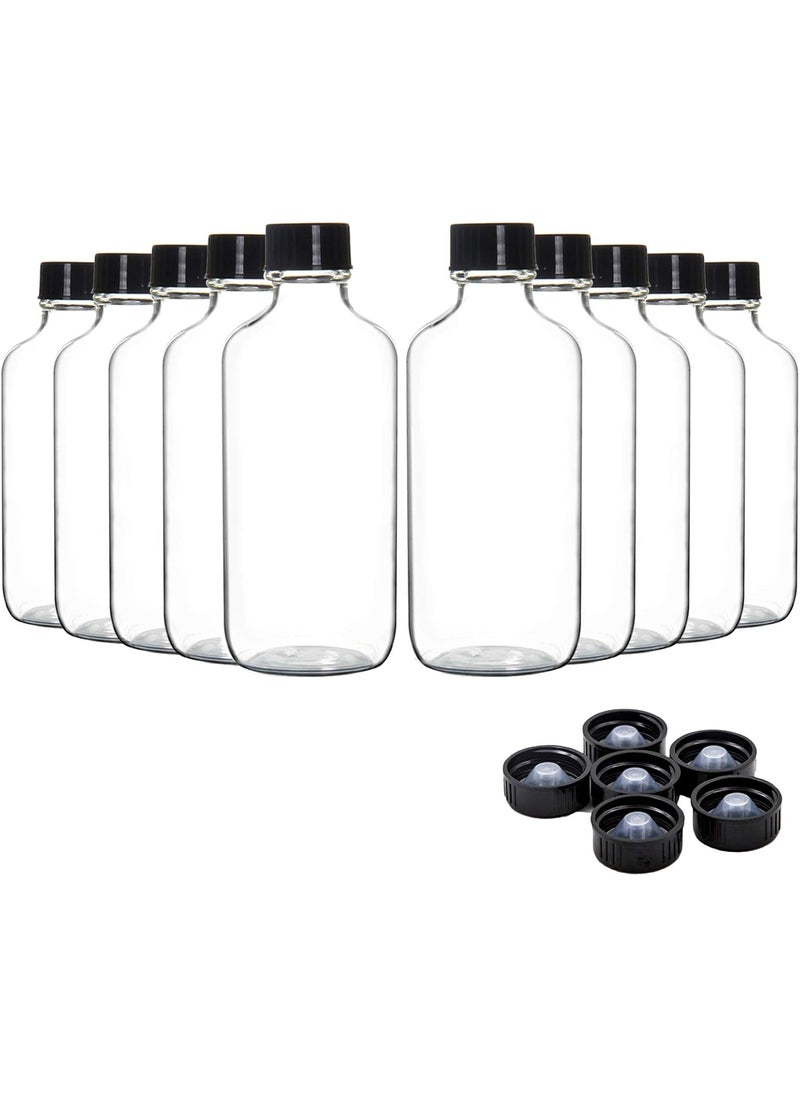 Youngever 16 Pack Empty Glass Bottles with Lids, Refillable Container for Essential Oils, Vanilla Extract and More (2 Ounce)