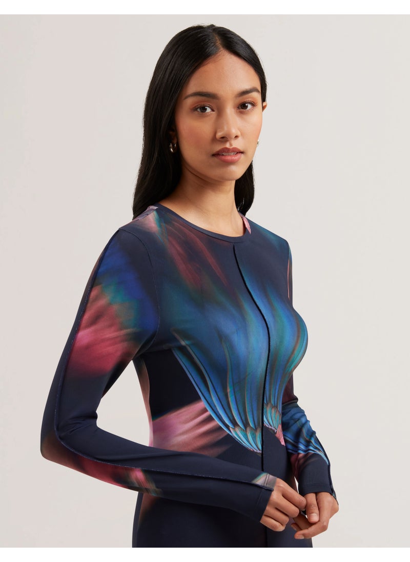 Floral Print Midi Dress