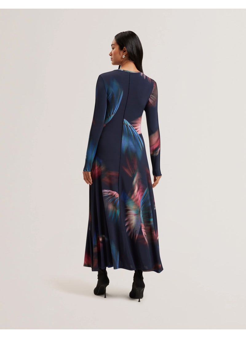 Floral Print Midi Dress