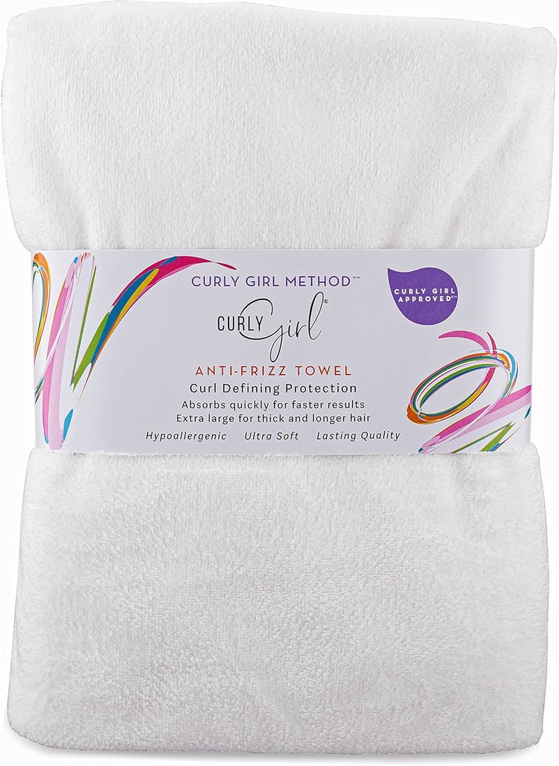 Curly Girl Towel for Women with Curls, Anti-Frizz, Absorbent, Fast Drying, Curly Hair, Microfiber Hair Drying Towel for Curls