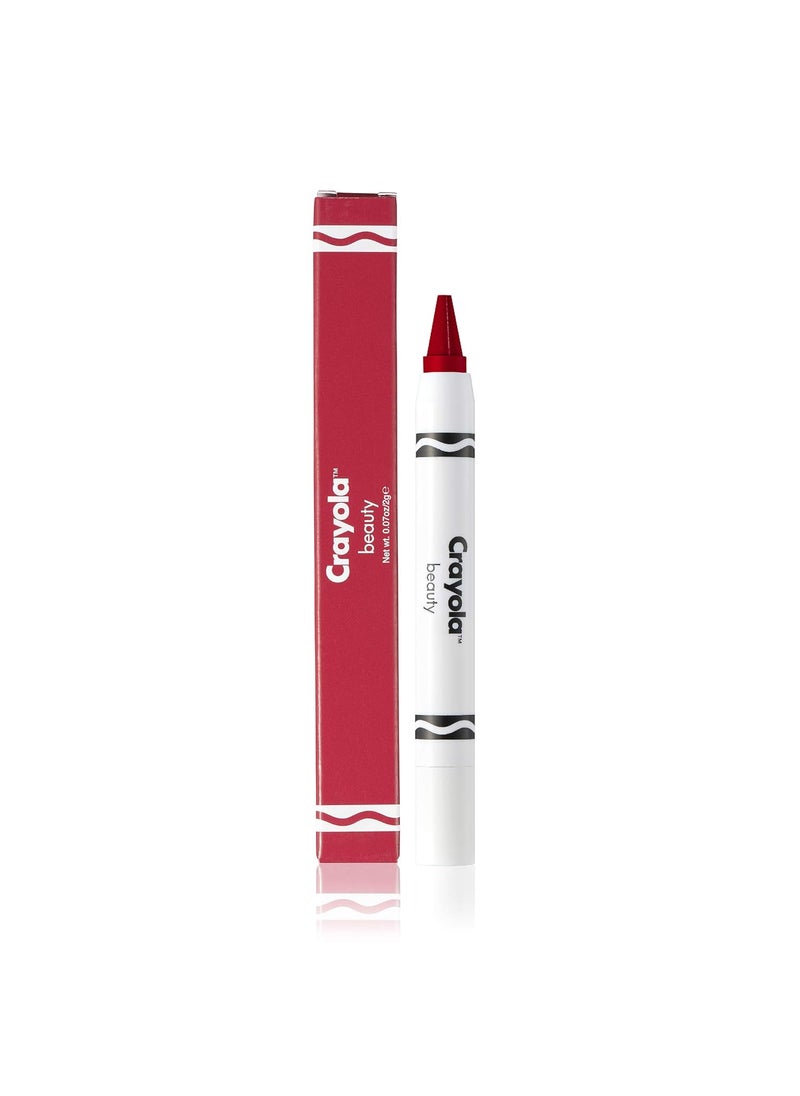 Crayola Beauty Lip & Cheek Crayon - 2 in 1, Use as Lipstick or Blush for Silky Smooth Lips & Cheeks, Strawberry, 0.07 Ounce