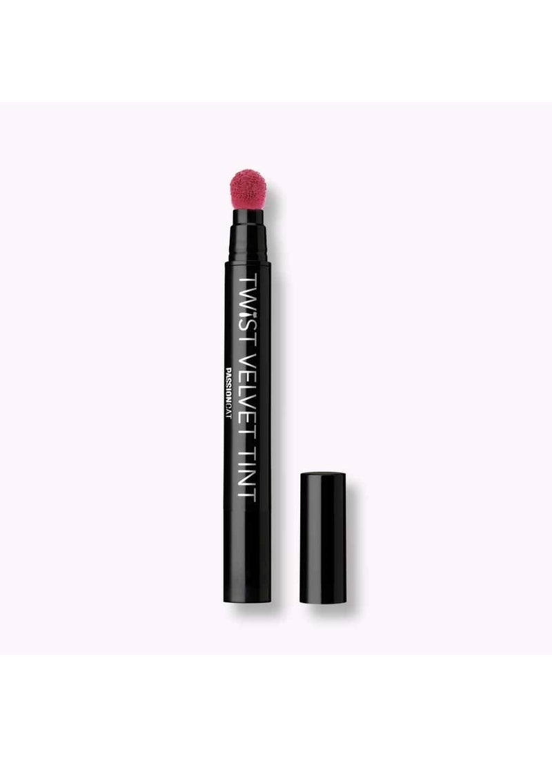 Long Lasting Lip Stain for Lips and Cheek Tint | High Pigment Color | lightweight Matte Finish | Weightless | Full Coverage | Twist Velvet Tint #3 (No.3)